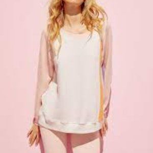 Wildfox Grapefruit Stripes Top & Pant Set XL